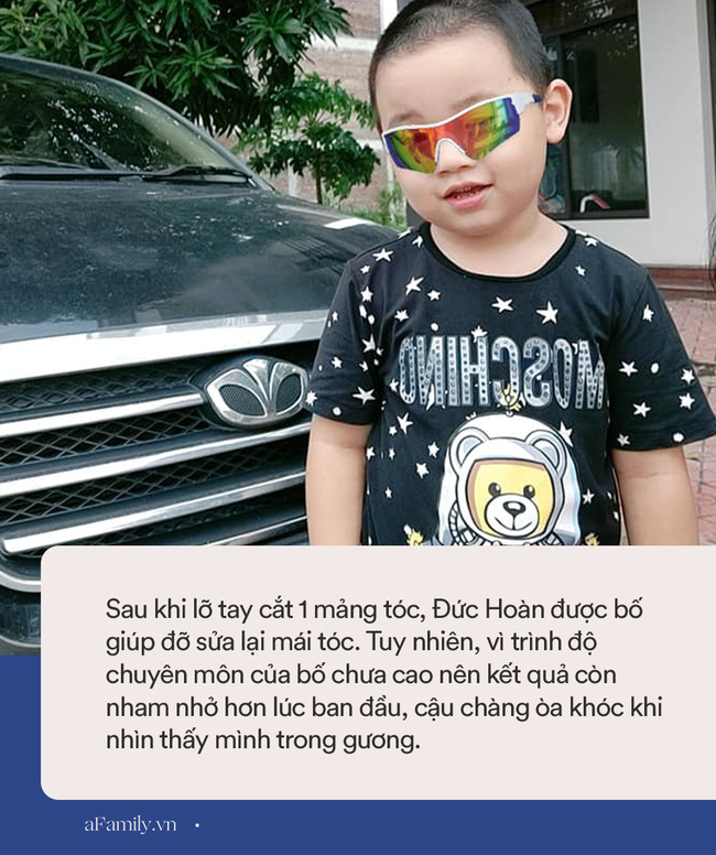 Con trai nghịch dại lấy kéo tự cắt một mảng tóc, bố liền ra tay kèm lời nhắn: Yên tâm để bố sửa cho và cái kết khiến tình phụ tử rạn nứt-4