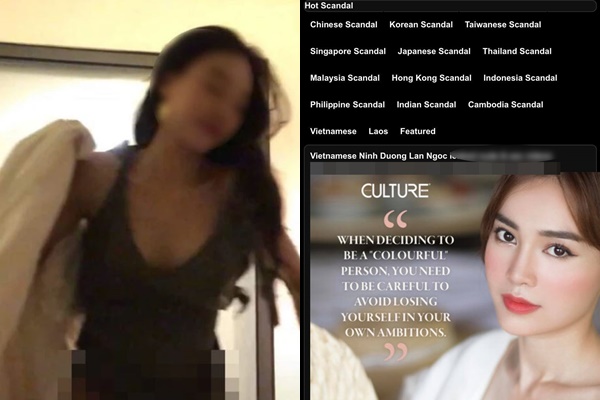 Phản ứng của phía Ninh Dương Lan Ngọc trước nghi vấn bị phát tán clip nóng trên web đen-1