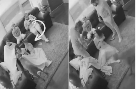 Cả nhà đang ngồi xem tivi bỗng nhiên con gái út phát ra tiếng động bất thường, bà mẹ làm ngay một việc cứu con đang ngàn cân treo sợi tóc-1