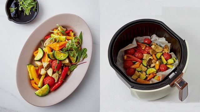 Dùng nồi chiên không dầu chế biến 3 món rau củ ngon tuyệt chỉ trong một nốt nhạc-1