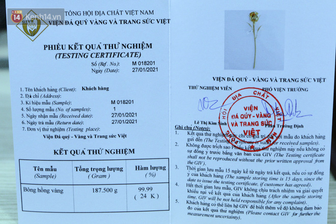 Cận cảnh hoa hồng đúc vàng giá 330 triệu đồng được đại gia Hải Phòng mua làm quà tặng ngày 8/3-7
