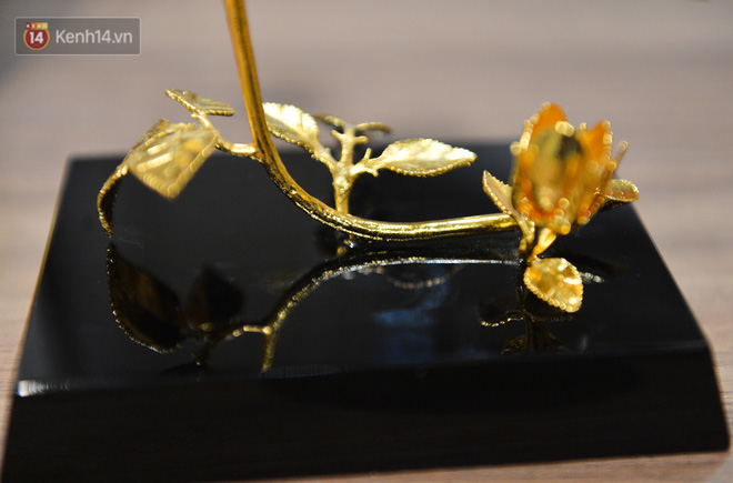 Cận cảnh hoa hồng đúc vàng giá 330 triệu đồng được đại gia Hải Phòng mua làm quà tặng ngày 8/3-15