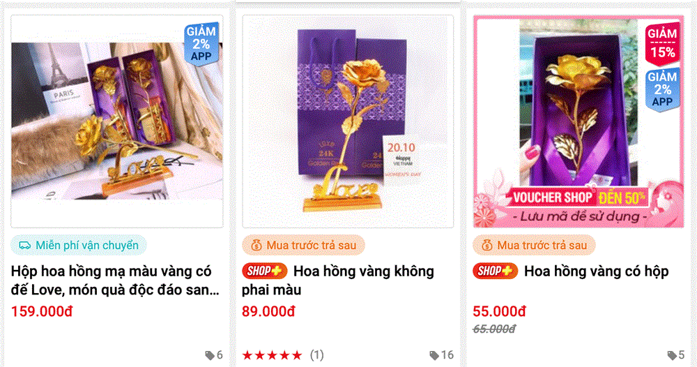 Cận kề ngày 8.3, hoa hồng được quảng cáo mạ vàng giá siêu rẻ bán tràn lan-2
