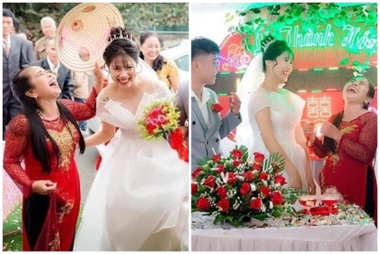 Ngày con trai lấy vợ, biểu cảm của mẹ chiếm trọn sự chú ý: Cười sung sướng từ lúc đón dâu về tới khi trao quà