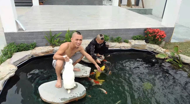 Sang nhà Mao Đệ chơi, Mao Đại Ca vô tình tiết lộ cậu em giàu có, riêng bể cá Koi đã ngót nghét 500 triệu đồng?-2