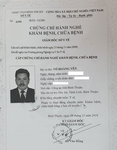 Tại sao thần y Võ Hoàng Yên không đủ điều kiện vẫn được đặc cách cấp giấy phép hoạt động Trung tâm phục hồi chức năng ở Hà Tĩnh?-6