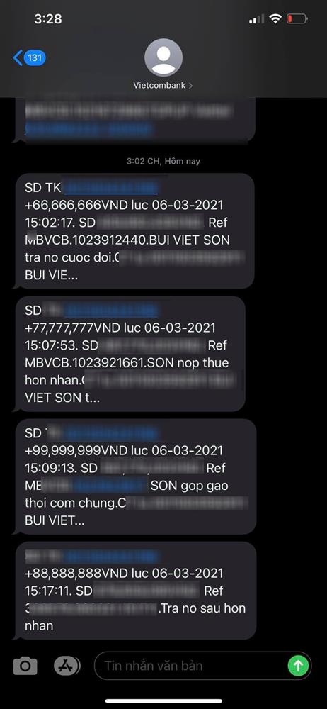 4 lần chuyển khoản của chồng khiến vợ giật mình, toàn số khủng 66, 77, 88, 99 nhưng nội dung mới là điều bất ngờ nhất-2