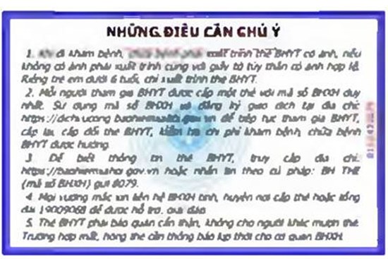 Những điểm mới trên thẻ bảo hiểm y tế mẫu mới từ 1-4-2021