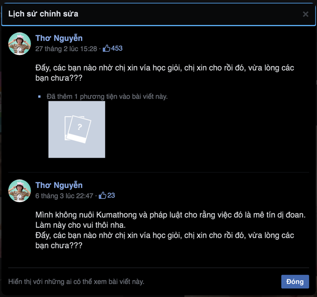 Phát hiện Thơ Nguyễn sửa caption clip xin vía học giỏi trước ngày gặp biến-2