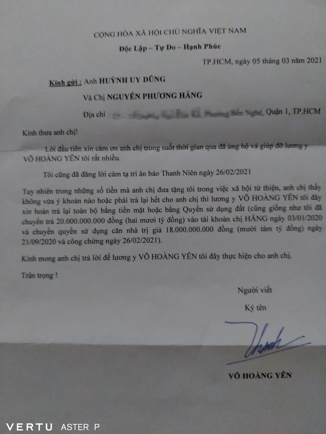 Vợ ông Dũng lò vôi chia sẻ đoạn tin nhắn được cho là của Võ Hoàng Yên nói đang buồn chán, định cạo đầu và đã chuẩn bị cách để chết-7