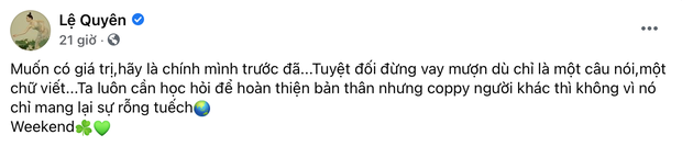 Nghi vấn Lệ Quyên đá xéo Hồ Ngọc Hà, chê bạn cũ rỗng tuếch vì phát ngôn gây tranh cãi về phim của Trấn Thành-1