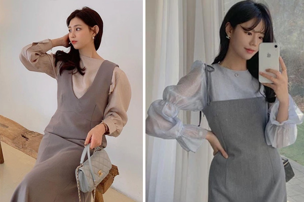 Để diện váy hai dây xịn đẹp level cao nhất, chị em hãy ngắm 12 set đồ này của gái Hàn-13