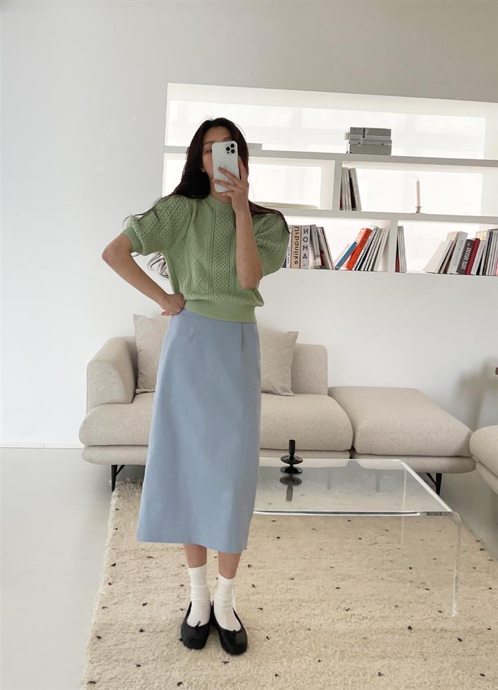 5 kiểu chân váy gái Hàn đang diện nhiều nhất, chị em sắm hết thì không bao giờ có chuyện mặc xấu-10