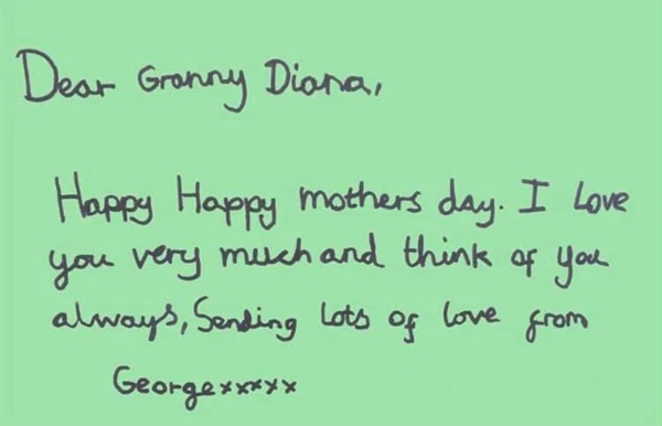 Vợ chồng Hoàng tử William đăng 3 tấm thiệp đặc biệt do các con làm tặng Công nương Diana chứa ẩn ý sâu xa, ám chỉ cả em trai Harry-3
