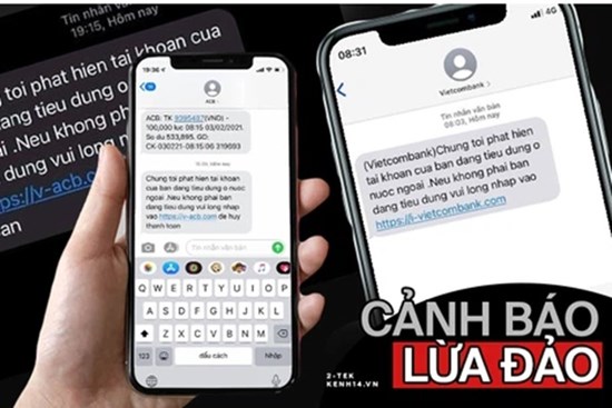 Cảnh báo: Hàng loạt đầu số giả danh các ngân hàng lớn như Vietcombank, ACB, Sacombank... liên tục gửi tin nhắn lừa đảo