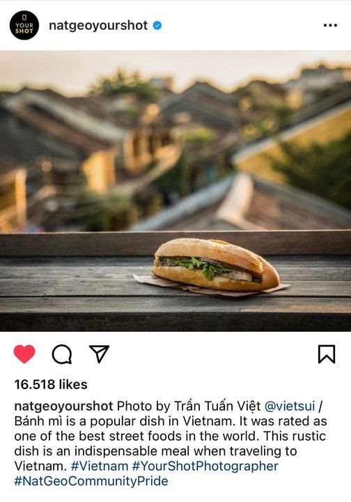 Bức ảnh ổ Bánh mì Việt Nam đạt gần 17k likes trên chuyên trang hình ảnh nổi tiếng thế giới, bất ngờ hơn là danh tính của tác giả-1