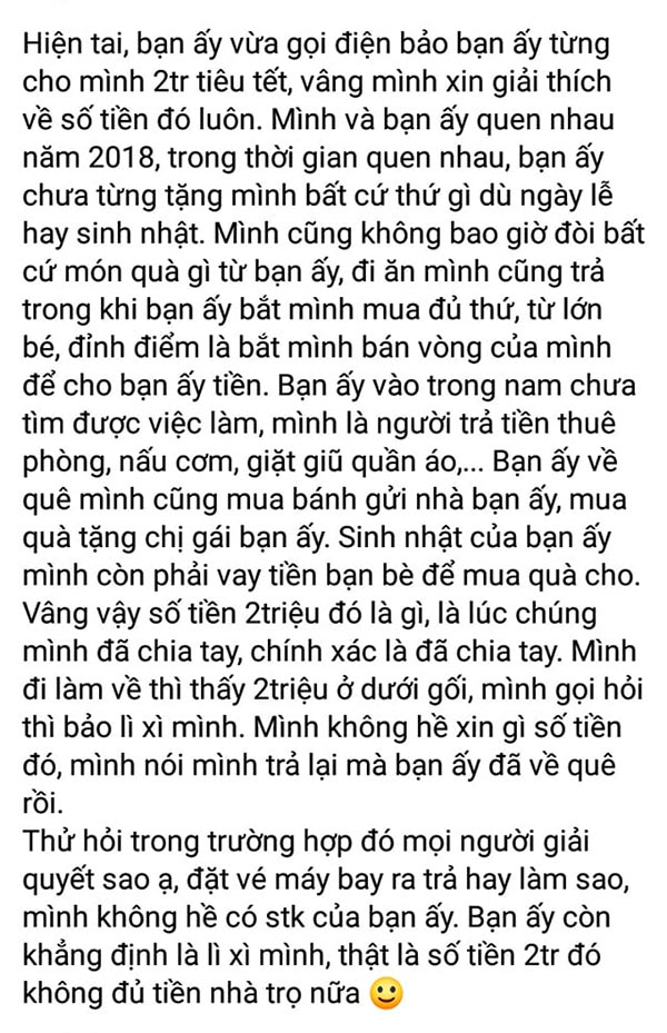 Sốc nặng với level của chàng trai đào mỏ: Nhờ bạn gái mua từ bàn chải, giấy vệ sinh đến vé máy bay nhưng lấy nhau về tiền ai người nấy tiêu-7