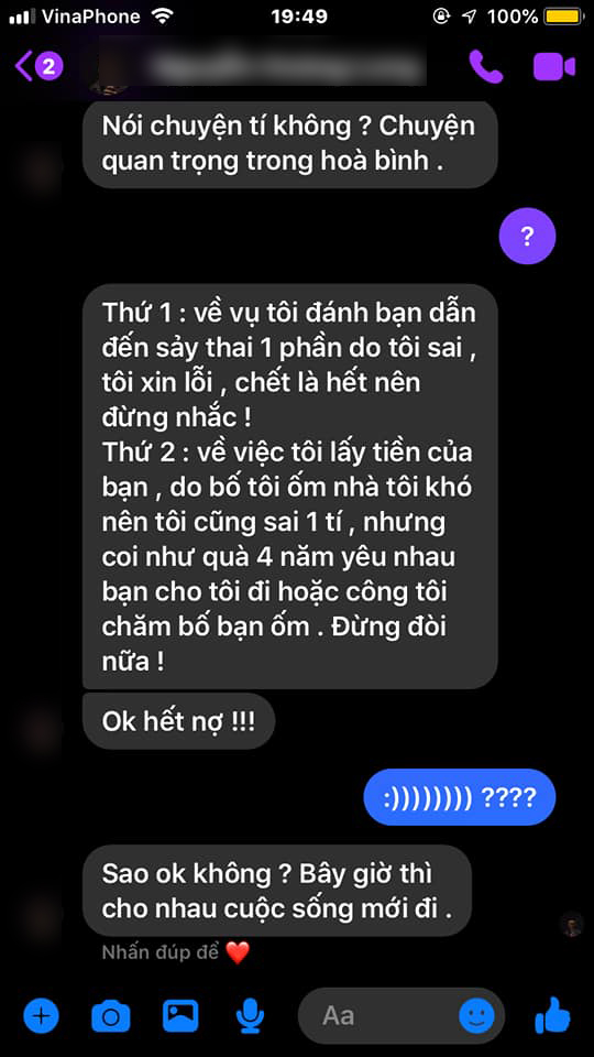 Boy phố cổ đánh đập làm bạn gái sảy thai, chôm 61 triệu tiền sinh đẻ, khi bị hỏi nợ thì đòi quay lại nếu không sẽ tung ảnh nóng-3