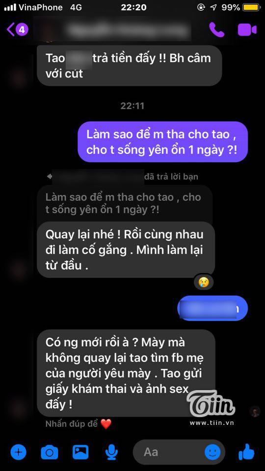 Boy phố cổ đánh đập làm bạn gái sảy thai, chôm 61 triệu tiền sinh đẻ, khi bị hỏi nợ thì đòi quay lại nếu không sẽ tung ảnh nóng-4