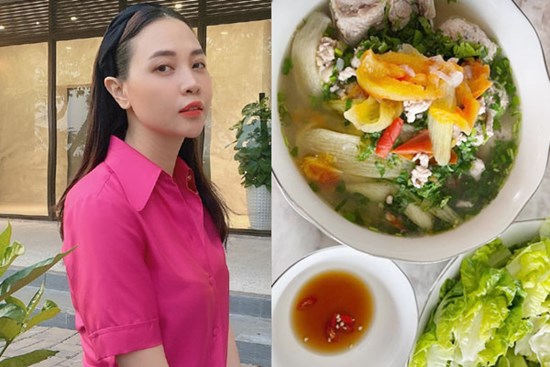 Đàm Thu Trang đãi chồng đại gia canh sườn dọc mùng ngọt mát ngon cơm, ít vào bếp nhưng tài nấu nướng thật đáng học hỏi