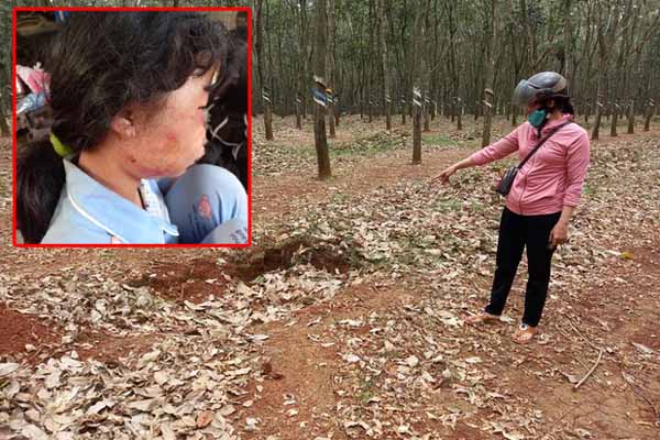 Hình ảnh trước khi bé gái lớp 6 bị người đàn ông bí ẩn đánh dã man, kéo lê vứt xuống hố-5