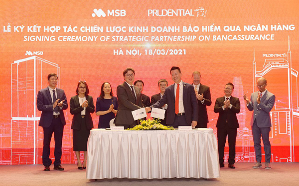 MSB và Prudential Việt Nam ký kết hợp tác chiến lược kinh doanh bảo hiểm-1