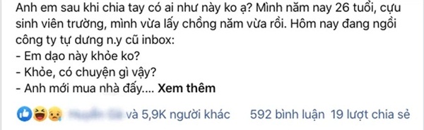 Đang ngồi chơi thì có tin nhắn khiêu khích từ bạn trai cũ: Anh mới mua nhà đấy, tiếc không?”, cô gái buông lời đáp trả bình thản nhưng khiến tất cả hả hê-1
