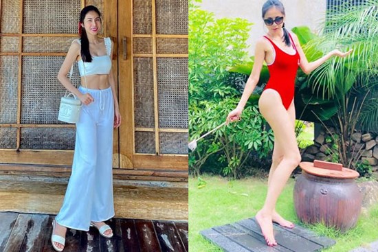 Thủy Tiên ngạc nhiên khi có cơ bụng quá xuất sắc dù 