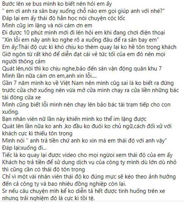 Bức xúc nhân viên xe buýt gắt gỏng, la hét xuống đi dù hành khách nhẹ nhàng, lịch sự-1