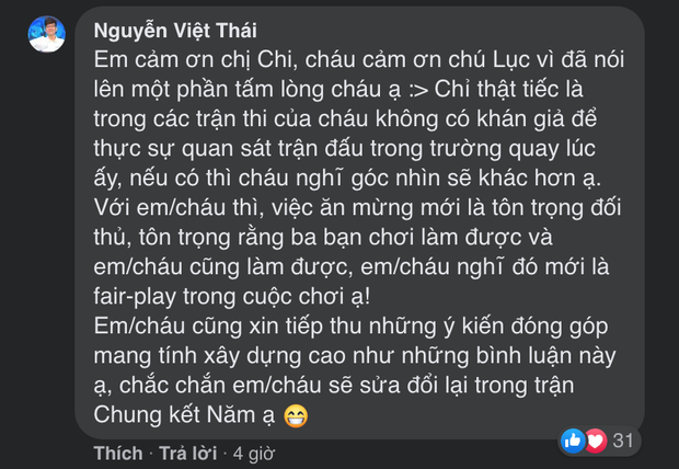 Thí sinh Olympia gây tranh cãi vì cười đểu trên sóng truyền hình: Ăn mừng mới là tôn trọng đối thủ-2