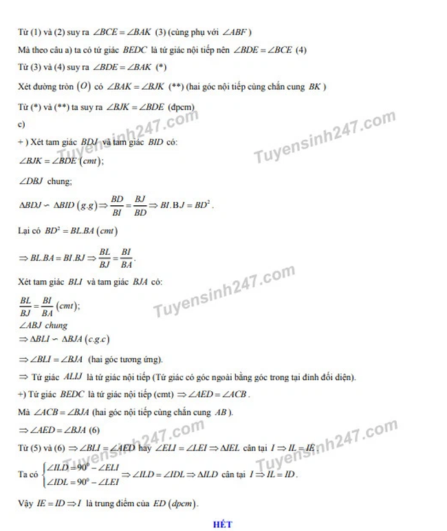 Đề thi và đáp án tuyển sinh lớp 10 TP. HCM 3 năm gần nhất, thí sinh tham khảo và làm thử để có phương án ôn tập hiệu quả-23