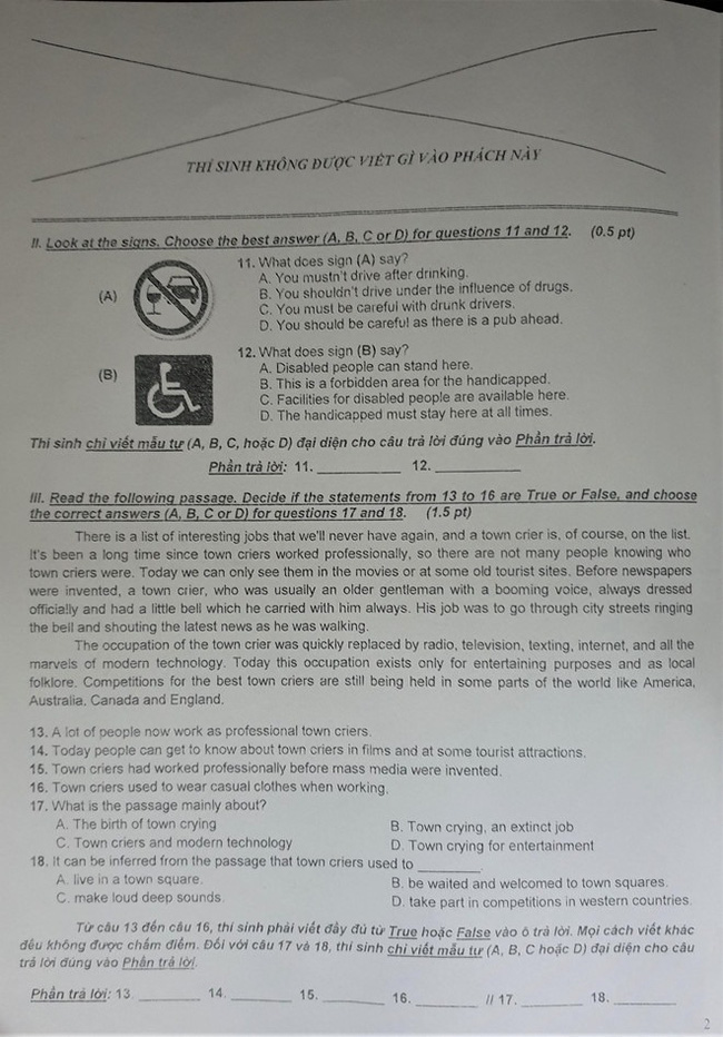Đề thi và đáp án tuyển sinh lớp 10 TP. HCM 3 năm gần nhất, thí sinh tham khảo và làm thử để có phương án ôn tập hiệu quả-31