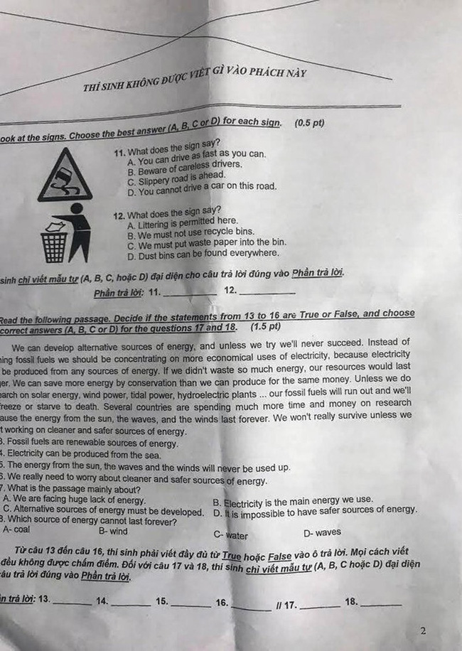 Đề thi và đáp án tuyển sinh lớp 10 TP. HCM 3 năm gần nhất, thí sinh tham khảo và làm thử để có phương án ôn tập hiệu quả-47