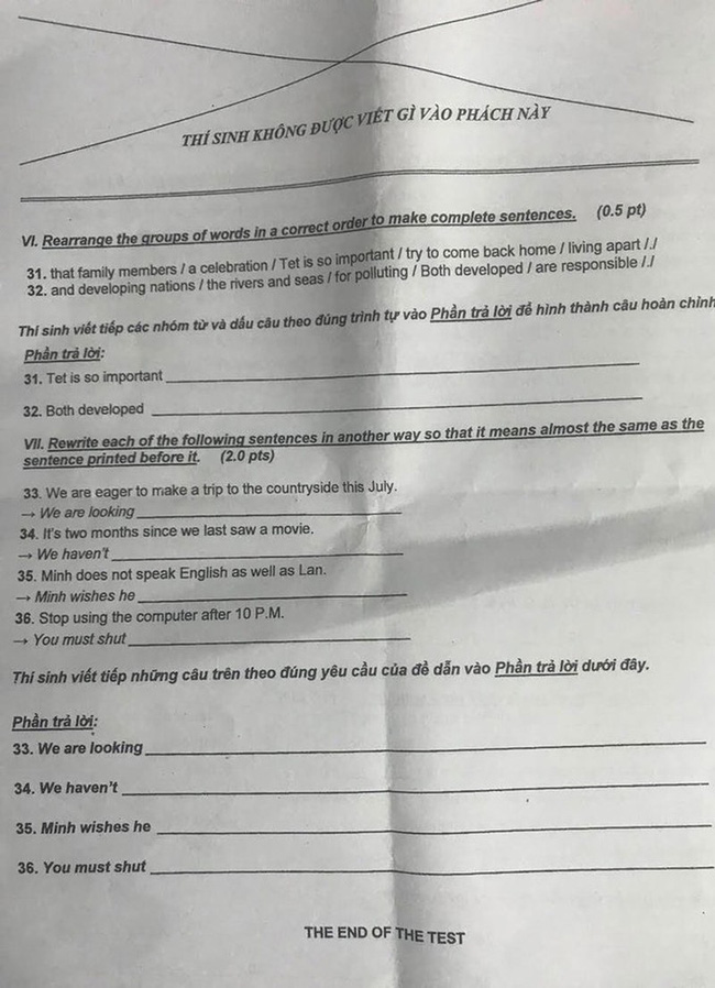 Đề thi và đáp án tuyển sinh lớp 10 TP. HCM 3 năm gần nhất, thí sinh tham khảo và làm thử để có phương án ôn tập hiệu quả-49