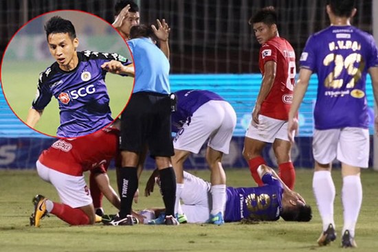 Hùng Dũng gãy hai xương chân phải, không thể đá vòng loại World Cup 2022