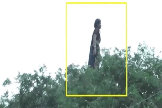 Đoạn clip bóng dáng người phụ nữ đứng nhảy nhót trên cây kèm câu chuyện rùng rợn