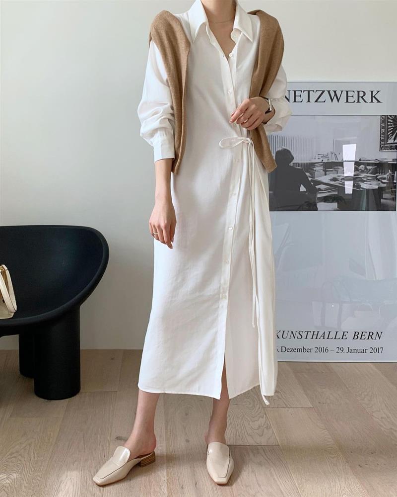 Hè đến là gái Hàn lại diện đủ kiểu váy trắng siêu trẻ xinh và tinh tế, xem mà muốn sắm cả lố về nhà-5