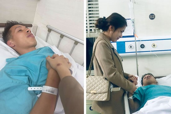 Vợ Hùng Dũng mới ngã xe tuần trước, chưa kịp khỏi vội vào TP.HCM chăm chồng chấn thương nặng