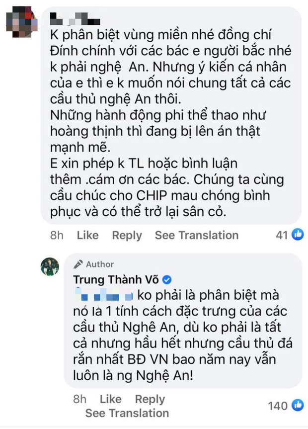 Đăng status động viên Hùng Dũng, MC Thành Trung gây tranh cãi vì nghi vấn phát ngôn kích động phân biệt vùng miền-2