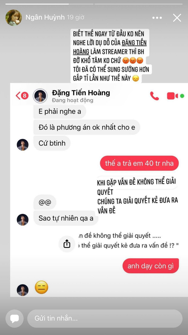Ngân Sát Thủ công khai đòi ViruSs trả 40 triệu, còn trách móc bồ cũ đã lôi kéo vào con đường streamer-2