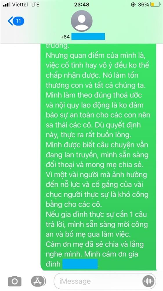 Phụ huynh ở Hà Nội phản ánh con 16 tháng đi học bị cấu và xịt nước nóng, trường đồng ý là vết móng tay người lớn nhưng không có câu trả lời chính xác?-5