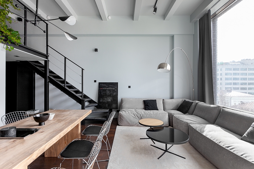 Ngôi nhà màu đen trắng thiết kế gác lửng hiện đại, chỉ rộng 15m2 nhưng ánh sáng tự nhiên vẫn tràn ngập không gian-3
