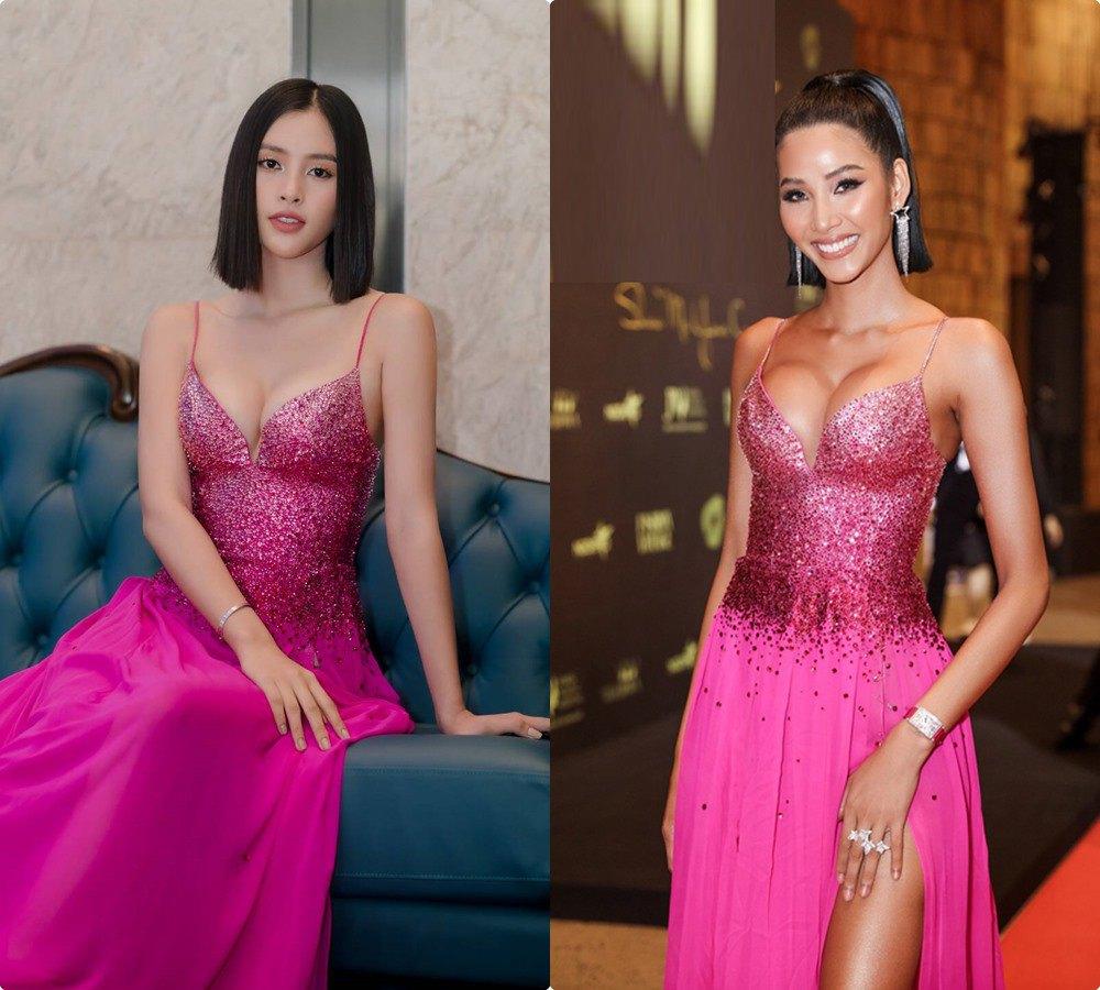 Ba lần đụng hàng, Hoàng Thùy lép vế Tiểu Vy vì vòng 1 đơ cứng như bóng-8