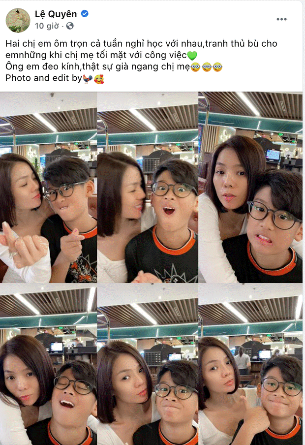 Chỉ qua 1 chi tiết, Lệ Quyên đã hé lộ mối quan hệ giữa quý tử và bạn trai kém tuổi Lâm Bảo Châu-1