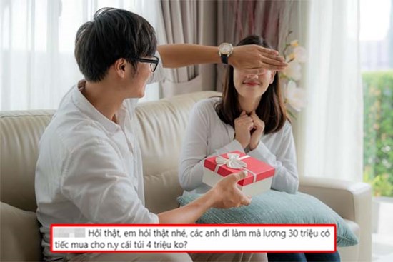 Chê trách người yêu lương 30 triệu mà tiếc bạn gái cái túi 4 triệu, cô nàng nhận về cả 