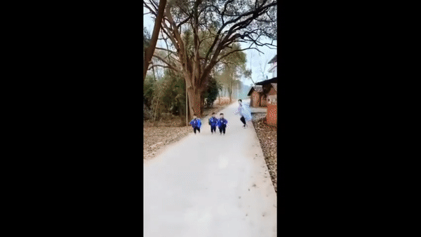 Cười đau ruột với cảnh bà mẹ lùa cặp sinh ba lên xe, việc đơn giản mà cũng mệt không khác gì tập thể dục-1