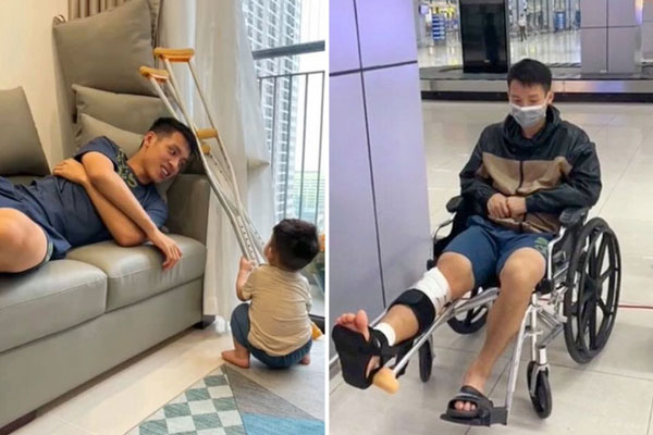 Hùng Dũng đưa vợ đi xem phim trong hoàn cảnh trớ trêu, hứa dẫn con trai đi công viên nước khi chân lành-3