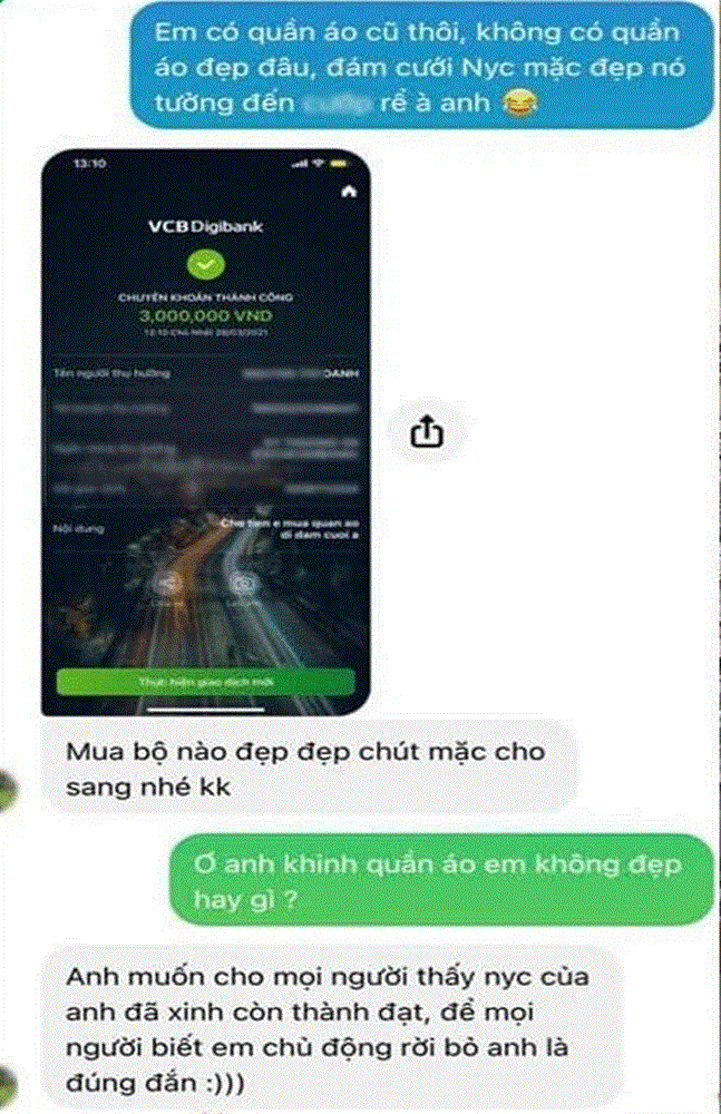 Một ngày trước đám cưới, chú rể chuyển khoản cho tình cũ 3 triệu đồng kèm theo lời nhắn ngắn gọn, đọc xong, cô gái bật khóc!-2