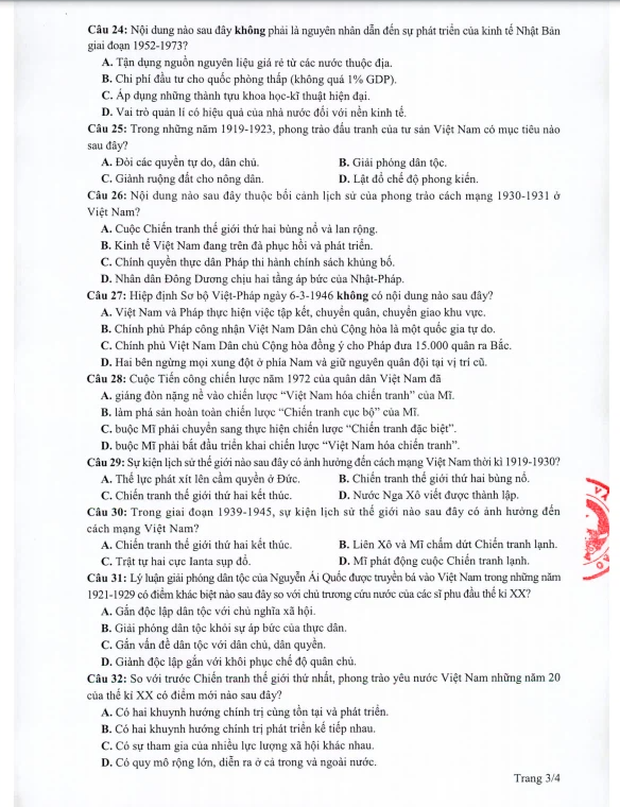 Đề thi minh họa THPT Quốc gia 2021 tổ hợp Khoa học xã hội-3