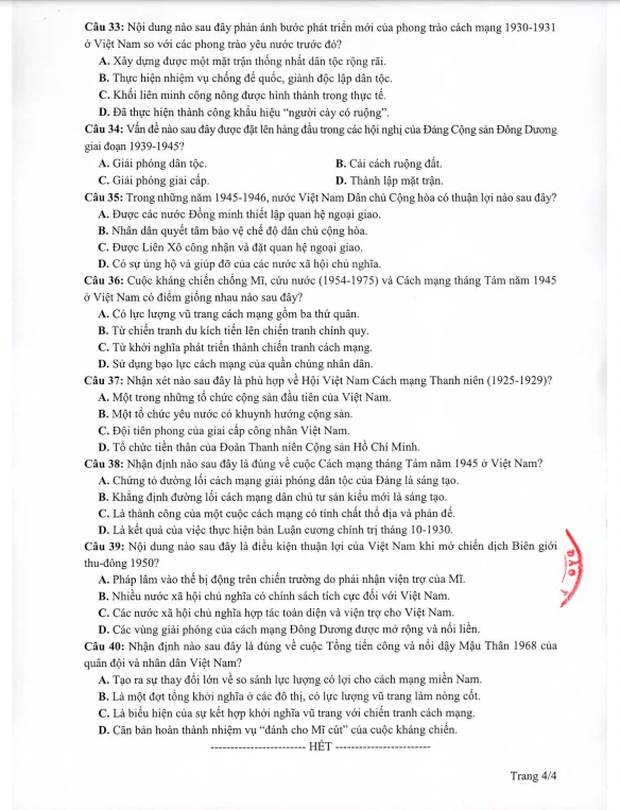 Đề thi minh họa THPT Quốc gia 2021 tổ hợp Khoa học xã hội-4